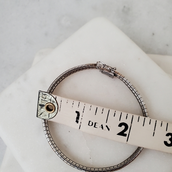 925 Sterling Silver Tri Color Bracelet - Picture 9 of 12